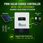 Lento 1.1KVA 12.8V Lithium Battery Inverter for Home | Up to 3Hr 15Min Power Backup @400W | Pure Sine Wave UPS | Inbuilt LiFePO4 Battery | Wall Mount Design | LCD Display