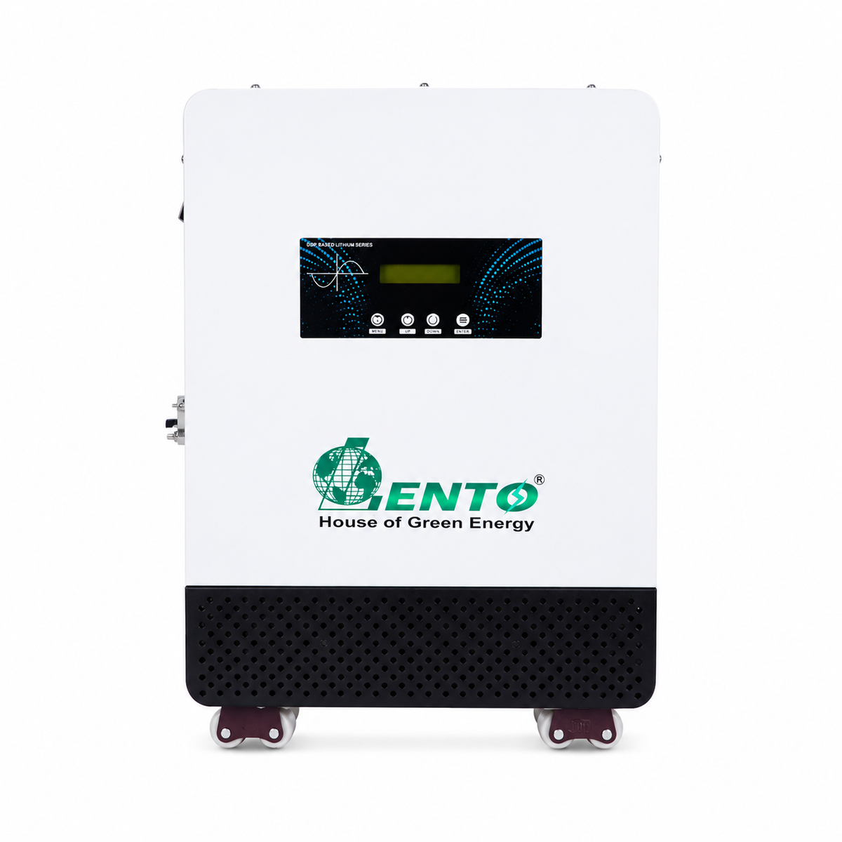 Lento 2.1KVA 25.6V Lithium Battery Inverter UPS | Inbuilt LiFePO4 Battery | Up to 6Hr 15Min Backup @400W | Pure Sine Wave Output | LCD Display | Portable Wheel Base | Fast Charging