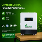 Lento 2.1KVA 25.6V Lithium Battery Inverter UPS | Inbuilt LiFePO4 Battery | Up to 6Hr 15Min Backup @400W | Pure Sine Wave Output | LCD Display | Portable Wheel Base | Fast Charging