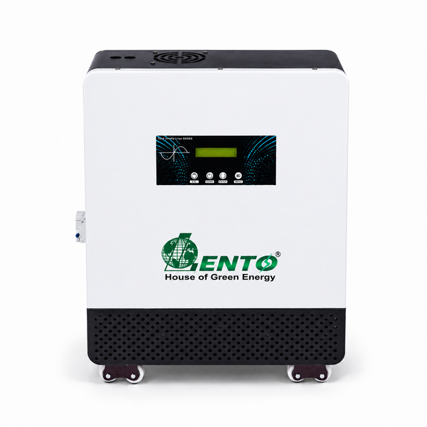 Lento 2.5KVA 25.6V Hybrid Solar Lithium Inverter | 12+ Years Design Life | Up to 6Hr 15Min Backup @400W | Pure Sine Wave UPS | PWM Charge Controller | Home & Office Use