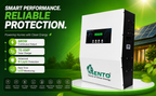 Lento 1.1KVA 12V Solar Hybrid Inverter with MPPT | Pure Sine Wave Solar UPS for Home | Compatible with Lithium, Tubular, SMF & Gel Batteries | Wall-Mount Design | Reliable Off-Grid Power Backup