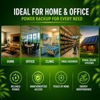 Lento 2.5KVA 24V Solar Inverter for Home | Hybrid Solar PCU with Advanced MPPT Technology | Pure Sine Wave Solar UPS | Compatible with Lithium, Tubular, SMF & Gel Batteries | Wall-Mount Design